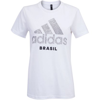Camiseta Adidas Scrawl Brasil Feminina GU5161