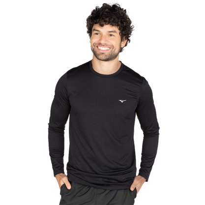 Camiseta Mizuno M/L Nirvana New Masculina 4146164-0090