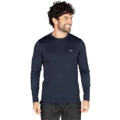 Camiseta Mizuno M/L Nirvana New Masculina 4146164-0104