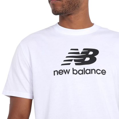 Camiseta New Balance Essentials Masculina MT31541B-WT