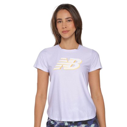 Camiseta New Balance Logo Feminina BWT21226LIA