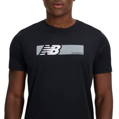 Camiseta New Balance M/C Box Performance Masc MT51072B-BK