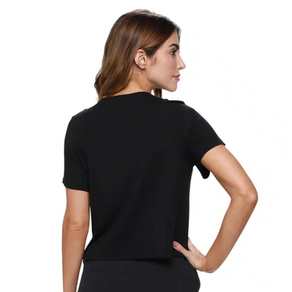Camiseta New Balance M/C Infinity Jersey Fem WT61A31KB-BK