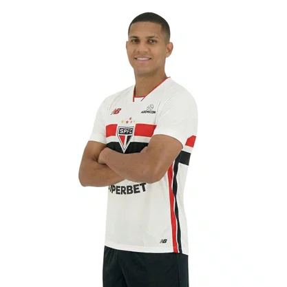Camiseta New Balance M/C São Paulo I 26 Masc MT831869-BVP