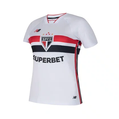 Camiseta New Balance São Paulo Torcedor I 26 Fem WT831851-BVP