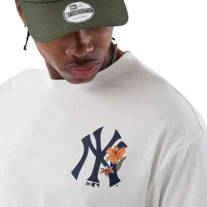 Camiseta New Era M/C Mlb Floral NY Yankees Masc 60856234-C001