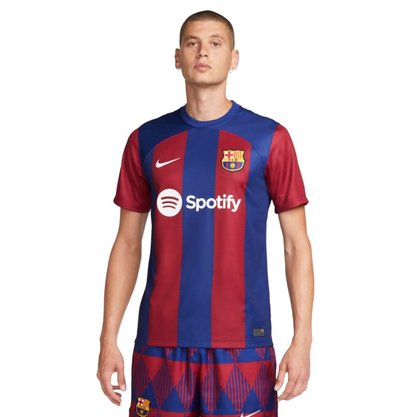 Camiseta Nike Barcelona I 23/24 Torcedor Masc DX2687-456
