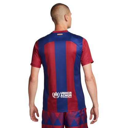 Camiseta Nike Barcelona I 23/24 Torcedor Masc DX2687-456