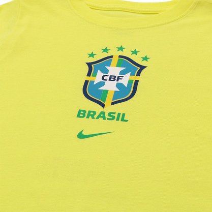 Camiseta Infantil Nike Brasil 22 Escudo DH7765-740