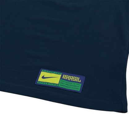 Camiseta Infantil Nike Brasil 22 Swoosh 22 DH7785-490