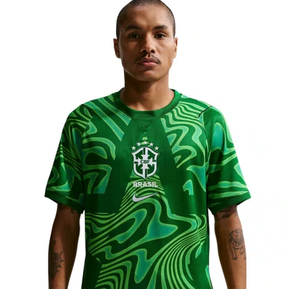 Camiseta Nike M/C Brasil Goleiro Tor Pro 26 Masc IB5267-302