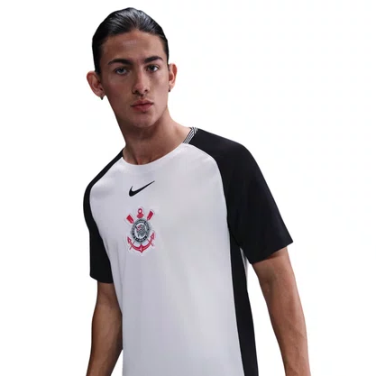 Camiseta Nike M/C Corinthians I 25/26 Masculina HJ4597-100
