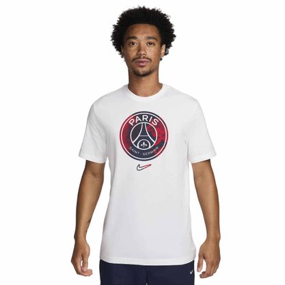 Camiseta Nike M/C Paris Saint-Germain Crest Masc FV8558-100