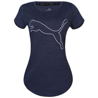Camiseta Puma Performance Heather Cat Tee Feminina 521180-05