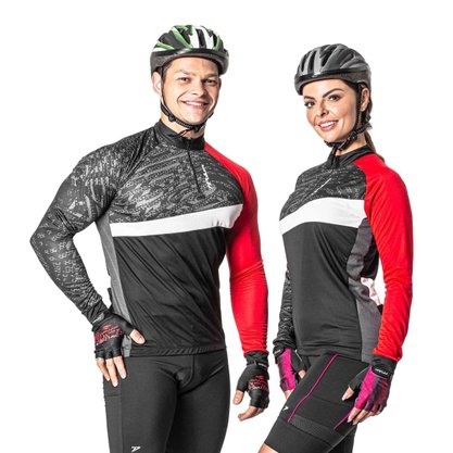 Camiseta Poker Ciclista Zip Parcial Fros Unissex 04233-PFVB