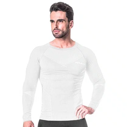 Camiseta Poker M/L Skin Comfort X-Ray Unissex 04022-BR