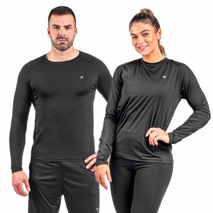 Camiseta Poker M/L Térmica Skin Basic 4 Unissex 04415-PT