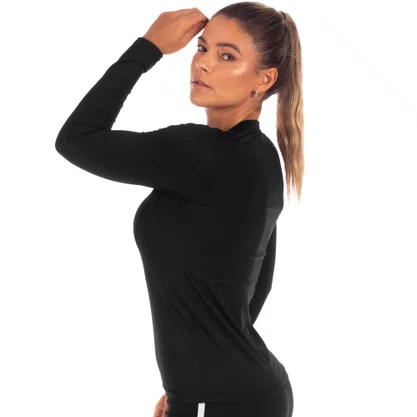 Camiseta Poker M/L Térmica Skin New Feminino 04499-PT