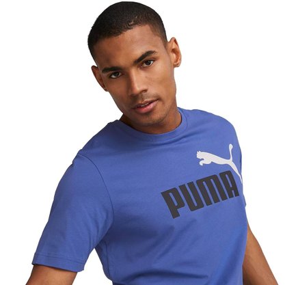 Camiseta Puma Ess+ 2 Logo Masculina 586759-92
