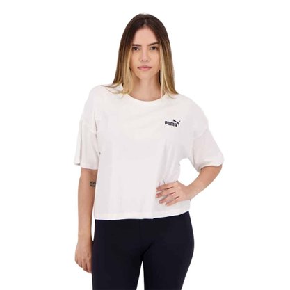 Camiseta Puma Ess Cropped Small Logo Feminina 586867-02