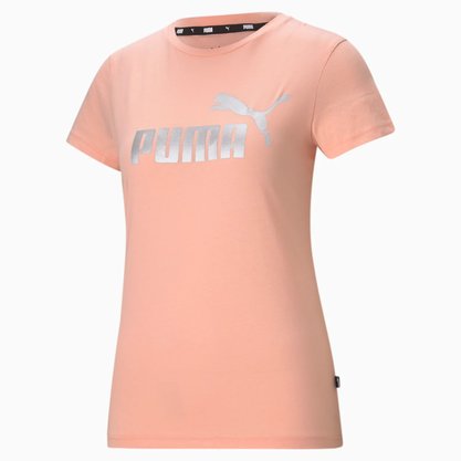 Camiseta Puma Essentials+ Metalic Logo Feminina 586890-26