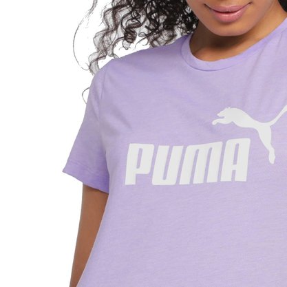 Camiseta Puma Logo Heather Feminina 586876-70