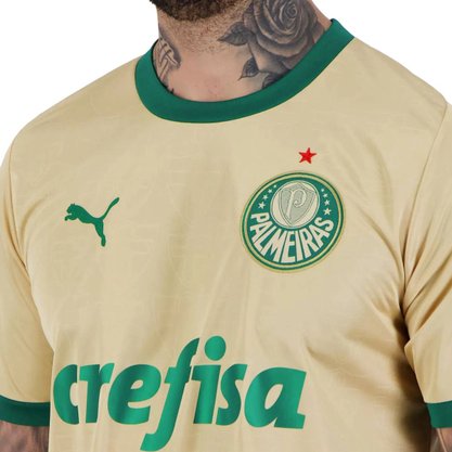 Camiseta Puma M/C Palmeiras III 24 Masculina 780968-01