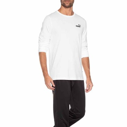 Camiseta Puma M/L Ess Small Logo Masculina 586672-02