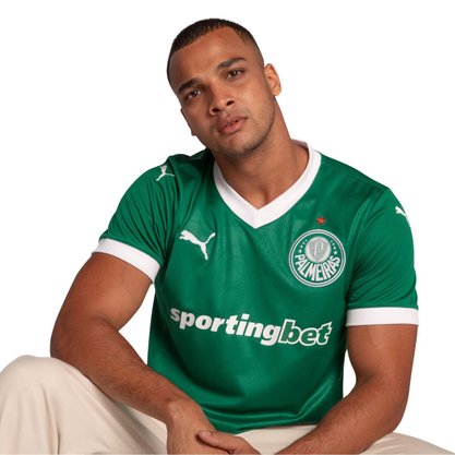 Camiseta Puma Palmeiras Torcedor I 25 Masculina 782426-01