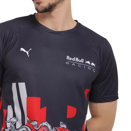 Camiseta Puma Red Bull Double Masculina 536021-01