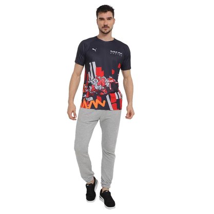 Camiseta Puma Red Bull Double Masculina 536021-01