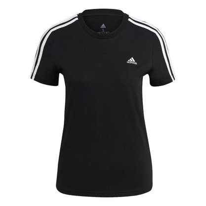 Camiseta Adidas Essentials Slim 3 Stripes Feminina GL0784