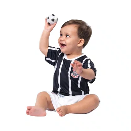Conjunto Inf Torcida Baby Corinthians Sublimado 031SS-COR Conjunto Inf Torcida Baby Corinthians Sublimado 031SS-COR
