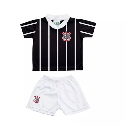 Conjunto Infantil Torcida Baby Corinthians Sublimado 031S-COR Conjunto Infantil Torcida Baby Corinthians Sublimado 031S-COR