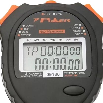 Cronômetro Poker Pro Running Unissex 09136-PLC