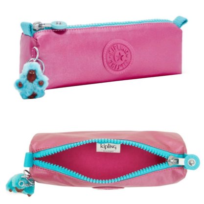 Estojo Kipling BTS Freedom Fresh Pink Met Unissex I5621U60