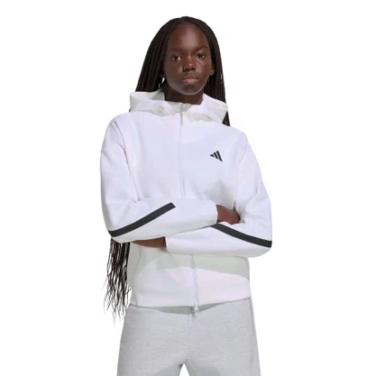Jaqueta Adidas Moletom C/Capuz Forma P Feminina KF6326