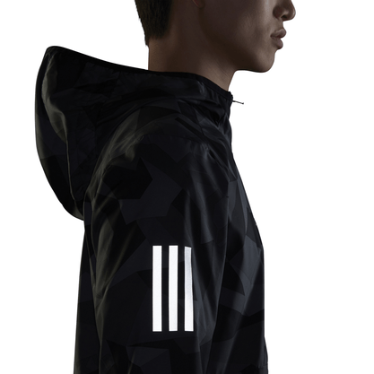 Jaqueta Corta Vento Adidas Own The Run Camo Masculina GC7937