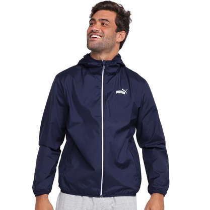 Jaqueta Puma Corta Vento Essentials Masculina 587641-06