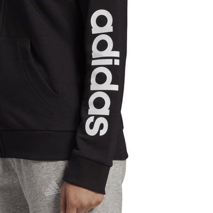 Jaqueta Moletom Adidas Capuz Essentials Logo Feminina GL0791