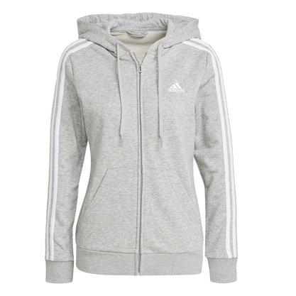 Jaqueta Moletom Adidas Essentials 3 Listras Feminina GL0802