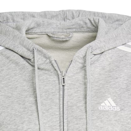 Jaqueta Moletom Adidas Essentials 3 Listras Feminina GL0802