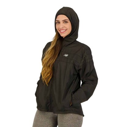 Jaqueta New Balance Corta Vento Accelerate Feminina WJ23236B-BK