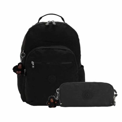 Kit Kipling Mochila e Estojo Unissex