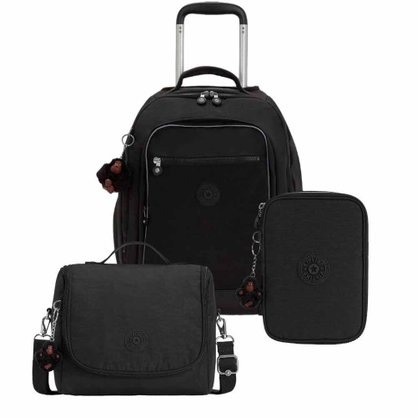 Kit Kipling Mochila, Estojo e Lancheira Unissex