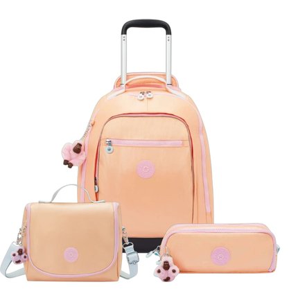 Kit Kipling Mochila, Lancheira e Estojo Unissex