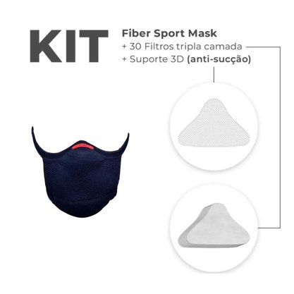 Kit Máscara Proteção Fiber Knit Sport Z754K-8192