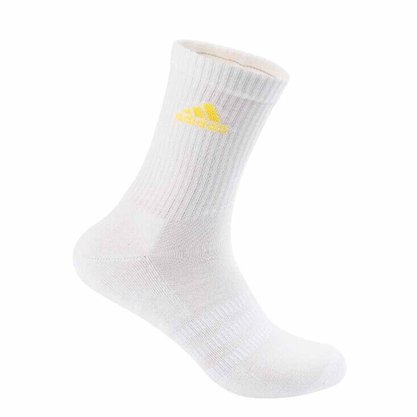 Kit Meia Adidas Cano Alto Logo (3 Pares) Feminino IP2635