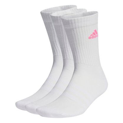 Kit Meia Adidas Cano Alto Logo (3 Pares) Feminino IP2635
