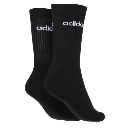Kit Meia Adidas Cano Alto Logo Linear 3PP GE6171